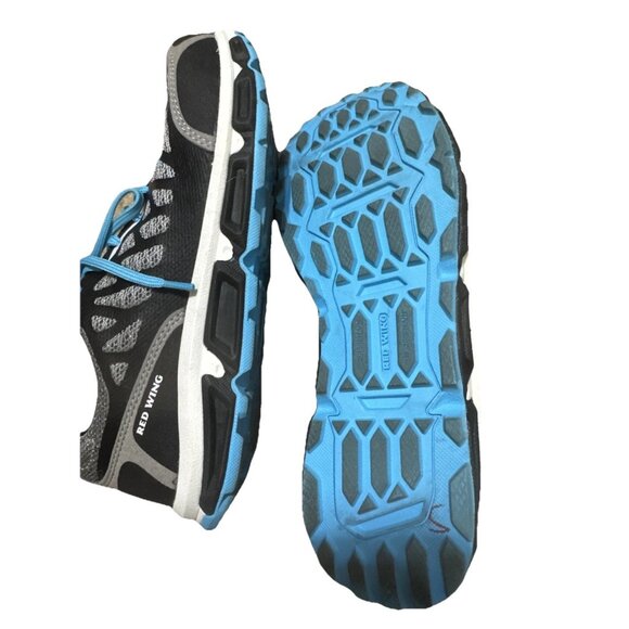 RED WING SHOES 2338 Safety Work Aluminum Toe Sneakers Gray Blue Black Size 8 - Picture 5 of 5